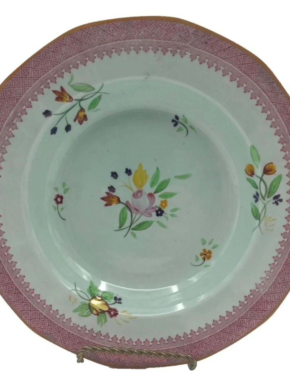 Set of 3 Adams Calyx Ware Lowestoft 8